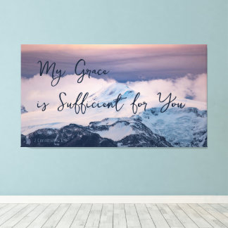 Toile Mon amour vous suffit Verset Biblique 