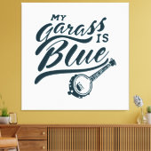 Toile Mon banjo est bleu (Insitu(Salon))