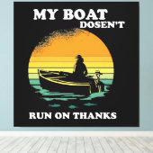 Toile Mon bateau ne fonctionne pas grâce (Insitu (Plancher de Bois))