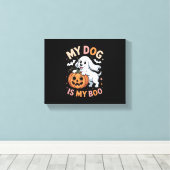 Toile Mon chien est mon garçon Drôle Halloween (Insitu (Plancher de Bois))