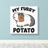 Toile Mon cobaye de pommes de terre à la farine (Insitu (Plancher de Bois))