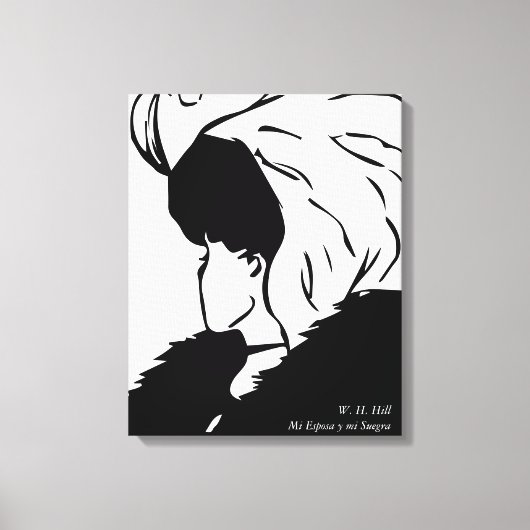 Toile Mon conjoint et ma Belle-mère de W.H. Hill (Recto)