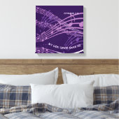 Toile Mon Dieu chante sur moi Zephaniah 3:17 Musique vio (Insitu(Chambre))