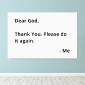 Toile Mon Dieu, Merci. Faites-Le À Nouveau, S'Il Vous Pl (Insitu (Plancher de Bois))