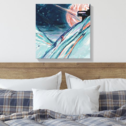 Toile Mon futur chez soi dans l'espace (Insitu(Chambre))