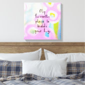 Toile Mon lieu favori (Insitu(Chambre))