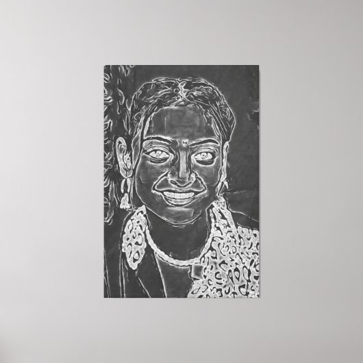 Toile Mon pinceau art numérique (Recto)