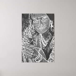 Toile Mon pinceau art numérique