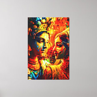 Toile Mon pinceau art numérique