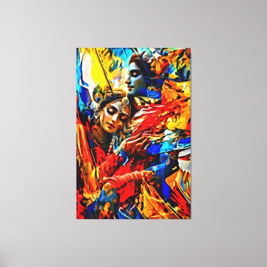 Toile Mon pinceau art numérique (Recto)