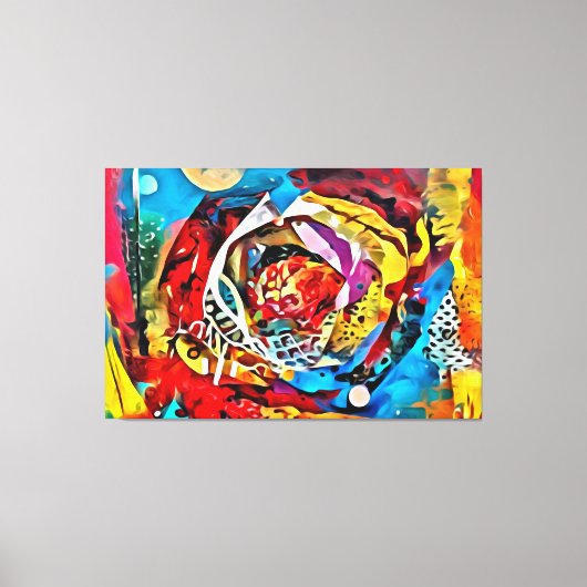 Toile Mon pinceau art numérique (Recto)