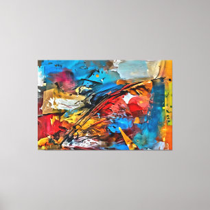 Toile Mon pinceau art numérique