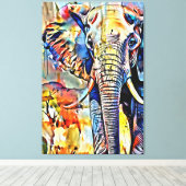 Toile Mon pinceau art numérique (Insitu (Plancher de Bois))