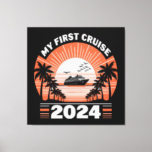 Toile Mon premier voyage en mer 2024