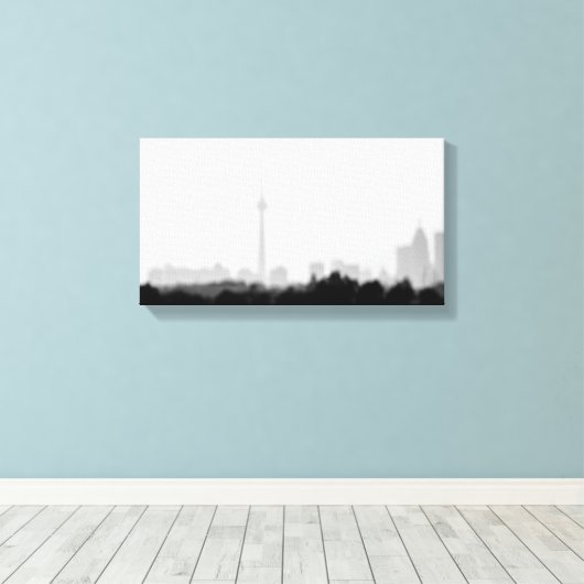 Toile mon rêve de ville (Insitu (Plancher de Bois))