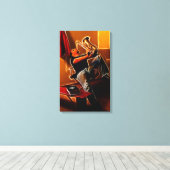 Toile Mon tour de saxophone (Insitu (Plancher de Bois))