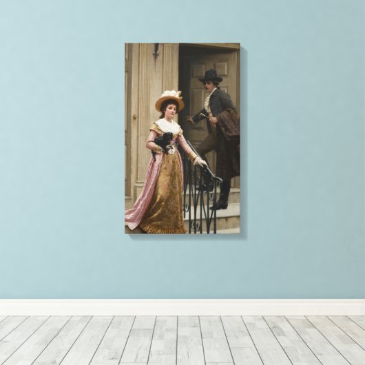 Toile Mon voisin de la porte suivante (couple de flirts) (Insitu (Plancher de Bois))