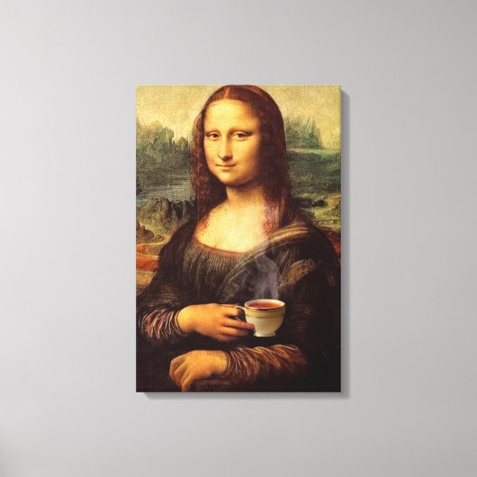 Toile Mona Lisa avec thé chaud Leonardo da Vinci (Recto)