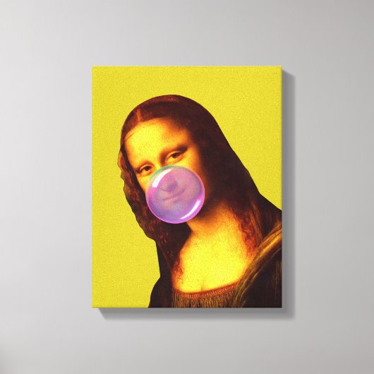 Toile Mona Lisa Chauffage gomme Bulle (Recto)