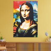 Toile Mona Lisa colorée (Insitu(Salon))