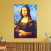 Toile Mona Lisa et Van Gogh (Insitu(Salon))