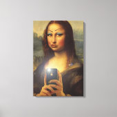 Toile Mona Lisa fait un drôle de visage avec maquillage  (Recto)