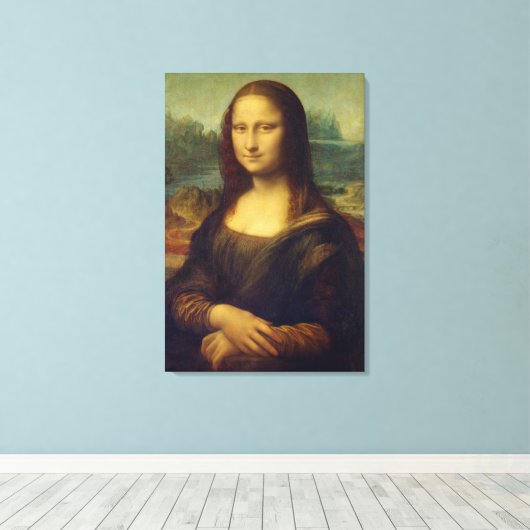 Toile Mona Lisa Par Leonardo Da Vinci (Insitu (Plancher de Bois))