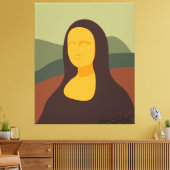 Toile Mona Lisa Peinture Visage de Vinci Canvas Art (Insitu(Salon))