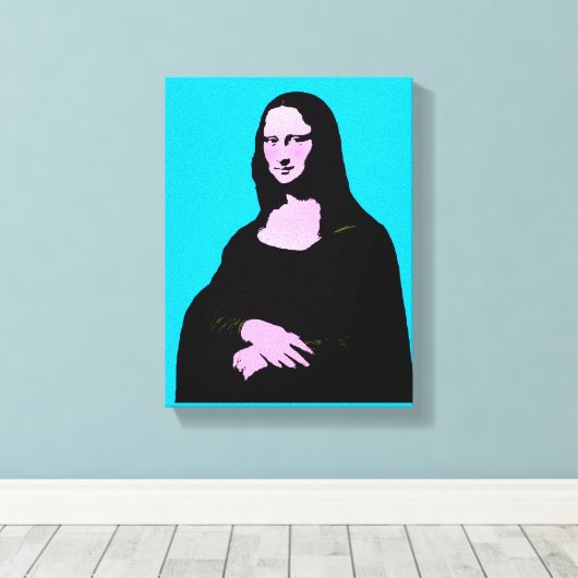 Toile Mona Lisa Pop Art Style (Insitu (Plancher de Bois))