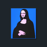 Toile Mona Lisa Pop Art Style<br><div class="desc">* Style pop-art de portrait Mona Lisa. Ajoutez la couleur arrière - plan de votre choix. Utilisez le bouton PERSONNALISER IT pour démarrer. ... ..Une refonte de l'art de Léonard de Vinci. (Mona Lisa) ... ..Au magasin The *Spoofing The Arts*, vous trouverez des rééditions (pour la plupart parodiques) d'oeuvres d'art...</div>