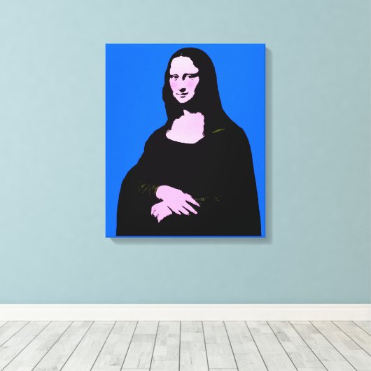 Toile Mona Lisa Pop Art Style (Insitu (Plancher de Bois))