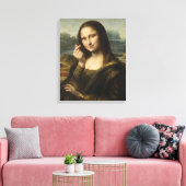 Toile Mona Lisa striking a "Kyun Pose" (Insitu(Salon))