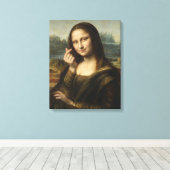 Toile Mona Lisa striking a "Kyun Pose" (Insitu (Plancher de Bois))