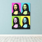Toile Mona Lisa - Style Pop Art (Insitu (Plancher de Bois))