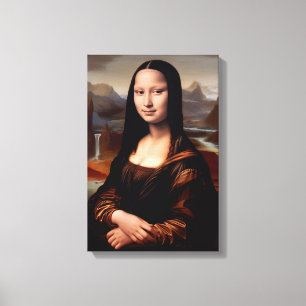 Toile Mona Lisa : Un réimaginaire contemporain II