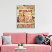 Toile Monaco Fancy Côte d'Azur Vintage France (Insitu(Salon))