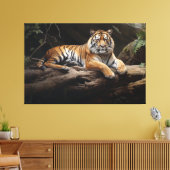 Toile Monarque de la Jungle : Portrait de tigre (Insitu(Salon))