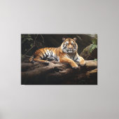 Toile Monarque de la Jungle : Portrait de tigre (Recto)