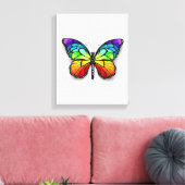 Toile Monarque papillon arc-en-ciel (Insitu(Salon))