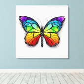 Toile Monarque papillon arc-en-ciel (Insitu (Plancher de Bois))