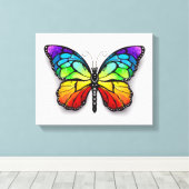 Toile Monarque papillon arc-en-ciel (Insitu (Plancher de Bois))
