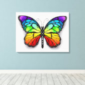 Toile Monarque papillon arc-en-ciel (Insitu (Plancher de Bois))