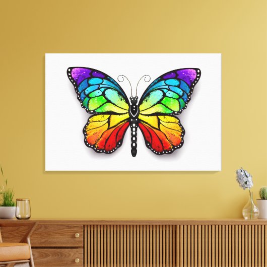 Toile Monarque papillon arc-en-ciel (Insitu(Salon))