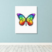Toile Monarque papillon arc-en-ciel (Insitu (Plancher de Bois))
