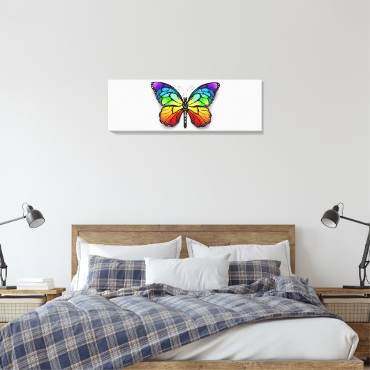 Toile Monarque papillon arc-en-ciel (Insitu(Chambre))