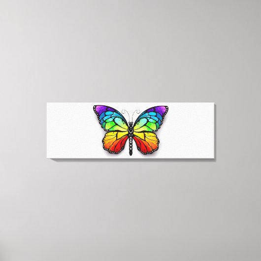 Toile Monarque papillon arc-en-ciel (Recto)