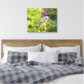 Toile Monarque papillon sur Buddleia pourpre (Insitu(Chambre))