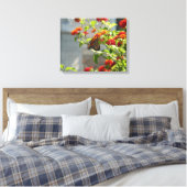Toile Monarque papillon sur Buddleia rouge (Insitu(Chambre))