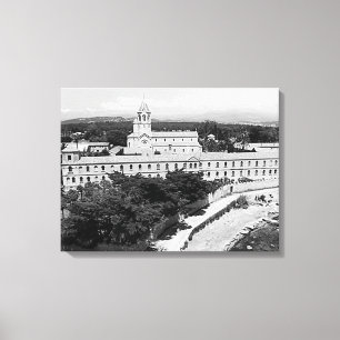 Toile Monastère de l'île vintage Cannes-Saint-Honorat