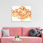 Toile Monastère de Poblet. Catalogne Espagne (Insitu(Salon))